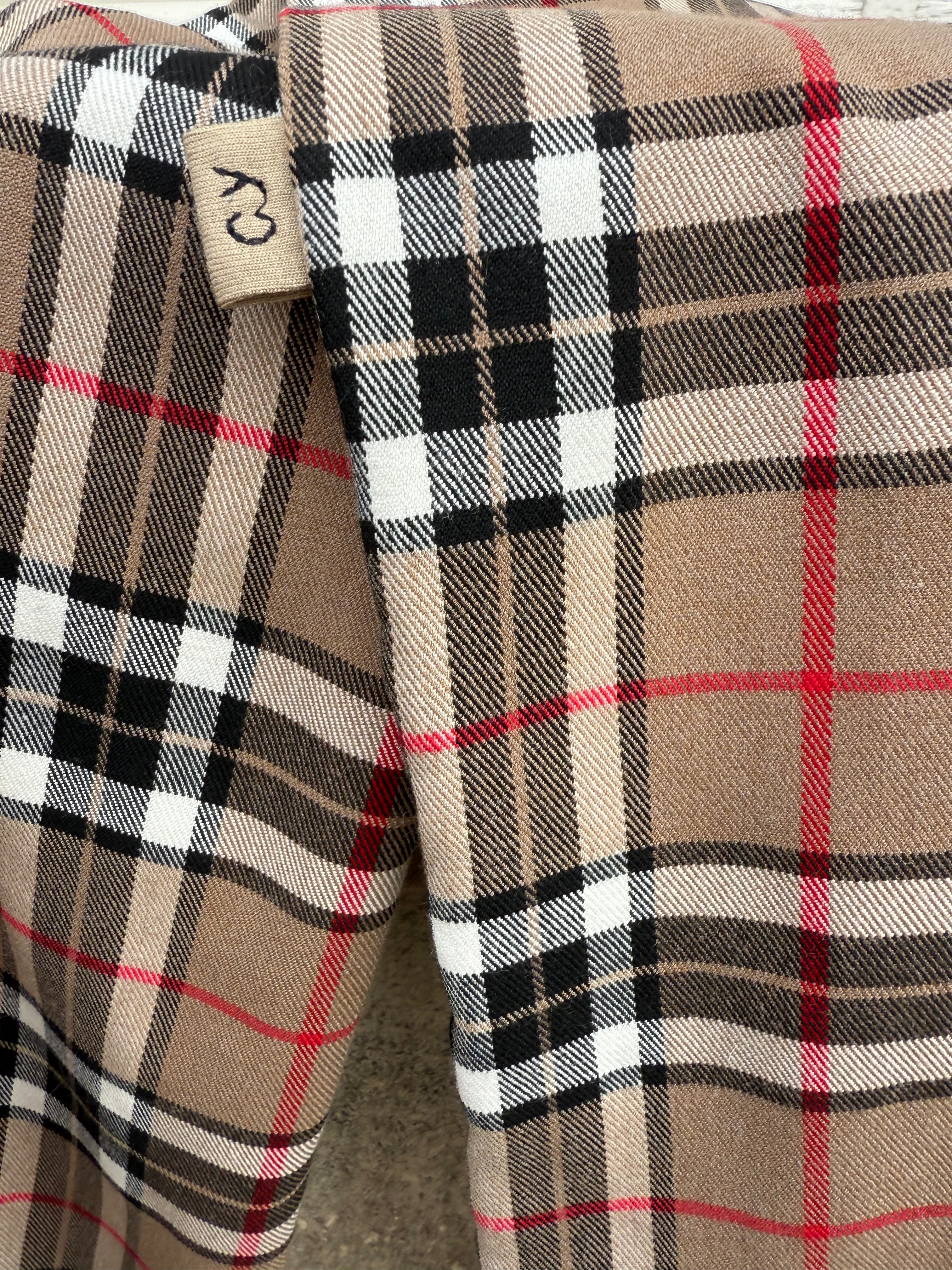 Foulard MOR _  Tartan Burby beige _ CYU