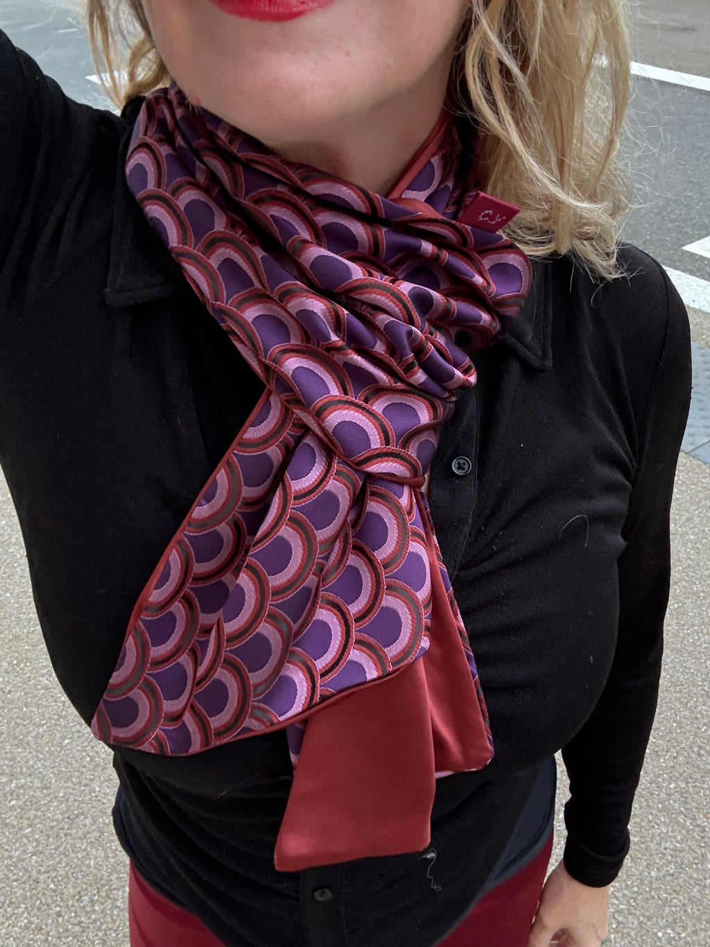 Foulard jacquard