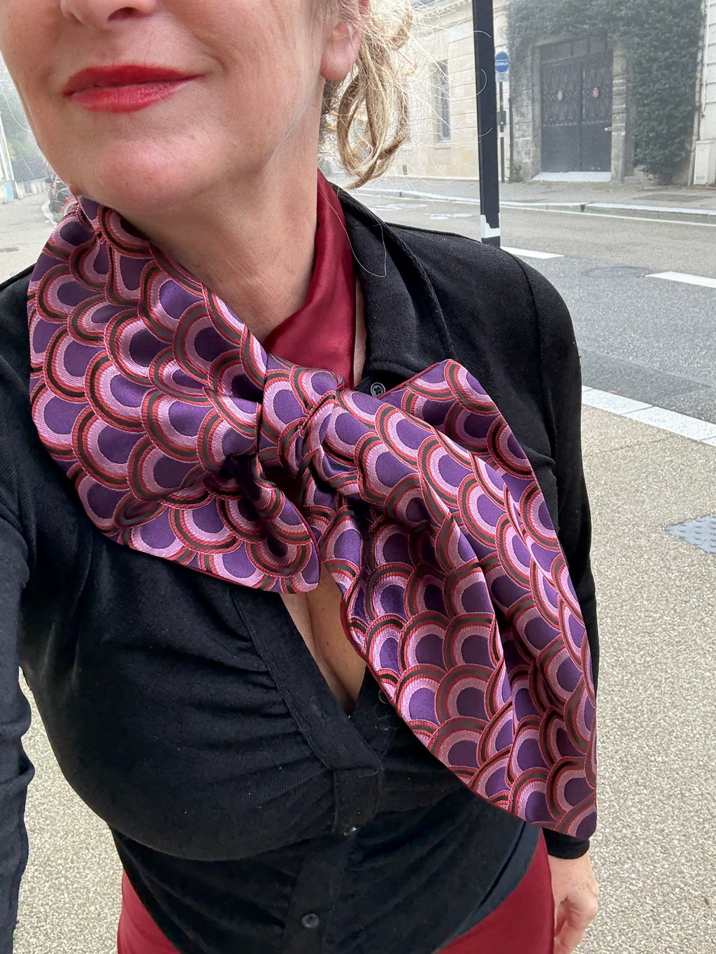 Foulard jacquard