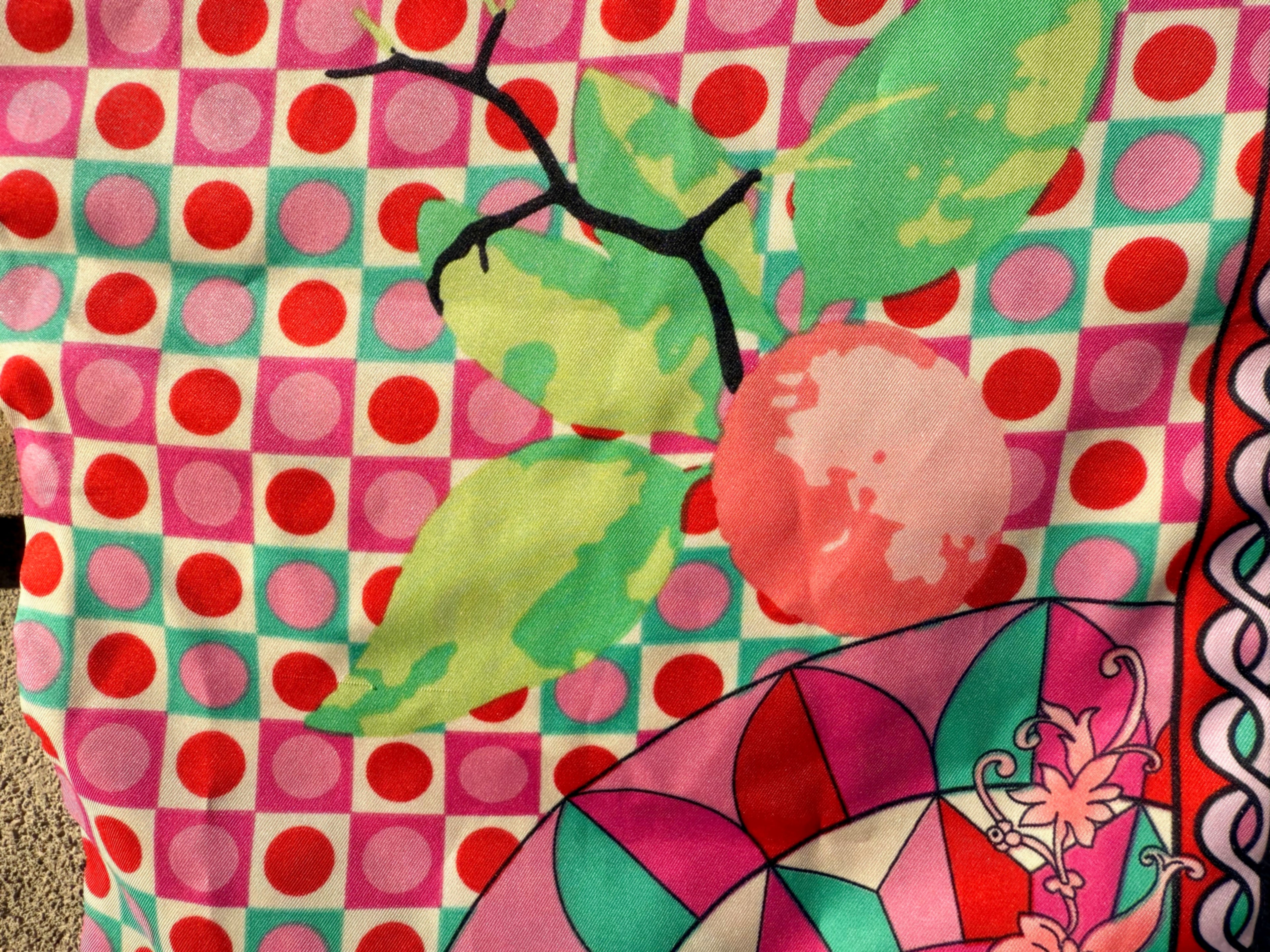 Foulard CYU Rose Rétro