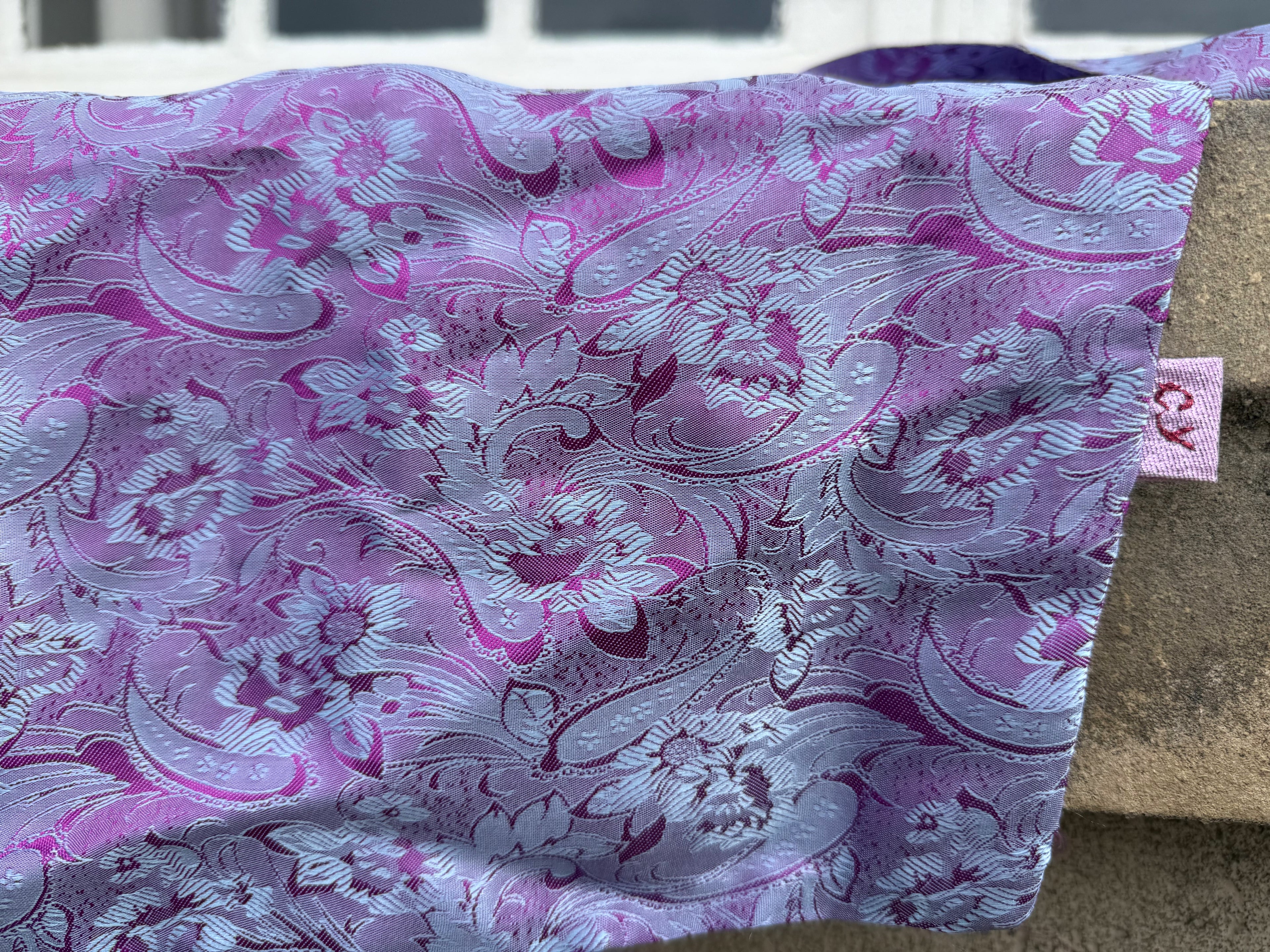 Foulard CYU très Chic Violet en soie
